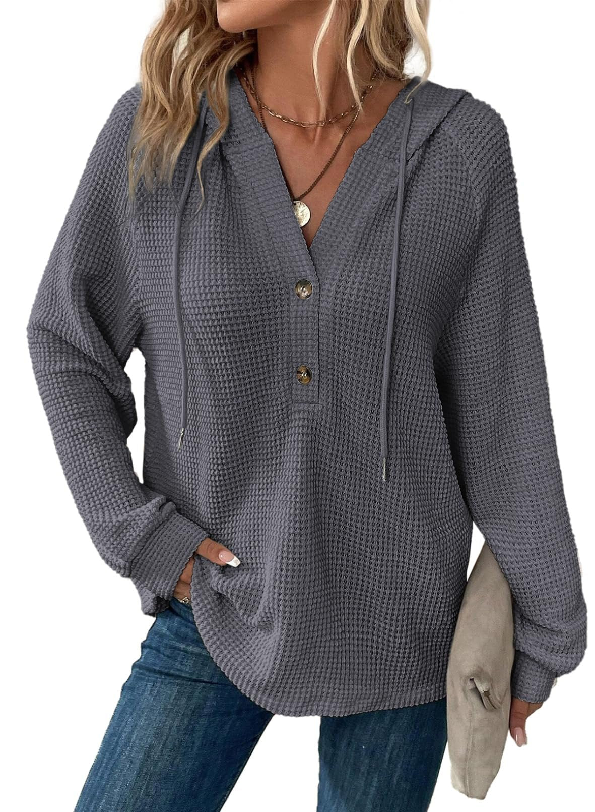 🔥 Women's Knitted Long Sleeve Casual Sweatshirt