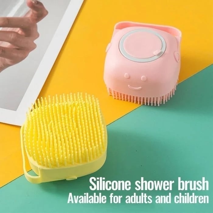 💥 🧼🧼Bathroom 🐶Horse Dog Cat🐱 Bath Brush Massage Gloves Soft Safety Silicone Comb Pet Accessories❤️