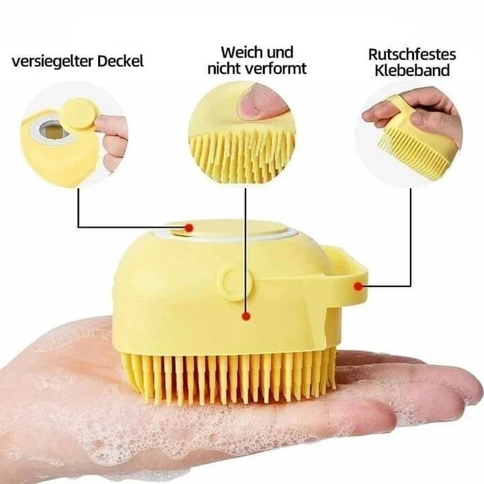 💥 🧼🧼Bathroom 🐶Horse Dog Cat🐱 Bath Brush Massage Gloves Soft Safety Silicone Comb Pet Accessories❤️