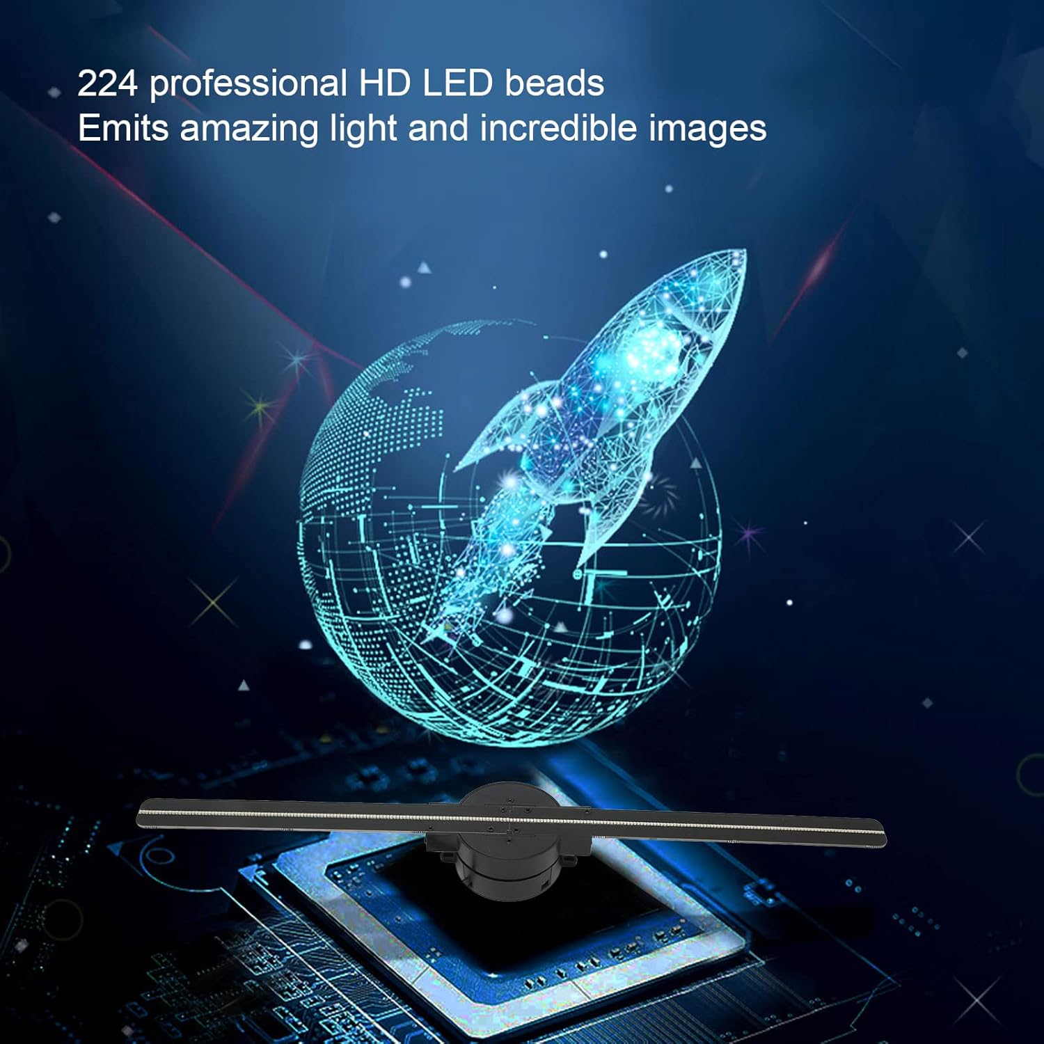 🔥3D Hologram LED Fan Projecto